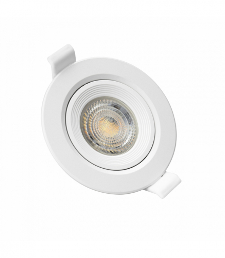 FIALE CORE FLAT GU10 OCZKO GU10 IP20 FI90X26MM BIAŁY OKRĄGŁA RUCHOMA Spectrum SLIP001025