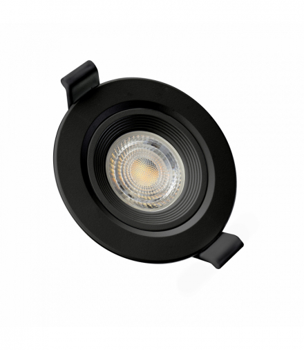 FIALE CORE FLAT GU10 OCZKO GU10 IP20 FI90X26MM CZARNY OKRĄGŁA RUCHOMA Spectrum SLIP001026