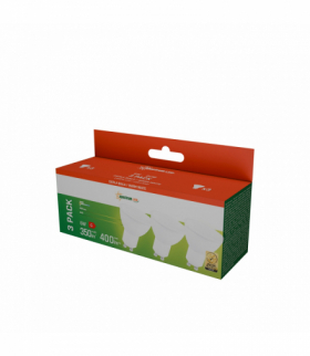 LED GU10 230V 6W SMD WW z MLECZNĄ SZYBKĄ biała SPECTRUM 3-PACK WOJ+13265_3PACK