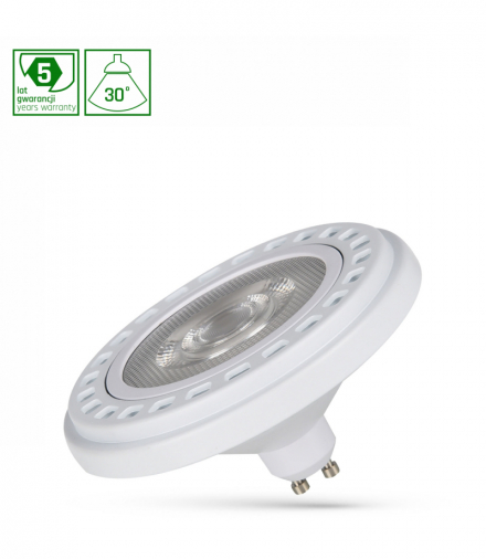 LED AR111 GU10 230V 20W COB 30ST NW RA90 PREMIUM BIAŁY SPECTRUM 5LAT GWARANCJI