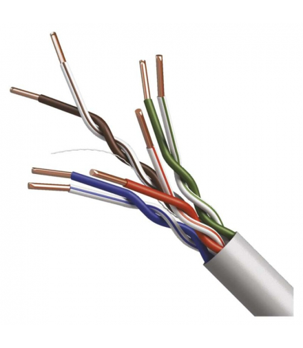 Kabel UTP Cat5e PVC Basic, krążek 100m, pełna miedź (Cu) EMOS S9136