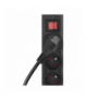 Listwa przeciwprzepięciowa EMOS, 6 gniazd, 3m, bezpiecznik 10A, Gwarancja 2000€, czarna EMOS P54019