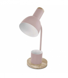 Lampa biurkowa POPPY na żarówkę E27, różowa EMOS Z7640P