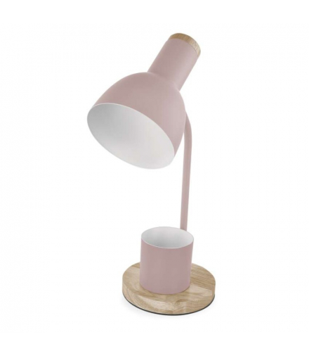 Lampa biurkowa POPPY na żarówkę E27, różowa EMOS Z7640P