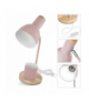 Lampa biurkowa POPPY na żarówkę E27, różowa EMOS Z7640P