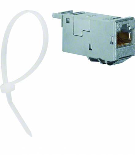 Moduł komunikacyjny BTR RJ45 6 ISO A 10GBit Ethernet (IEEE 802.3an) 180° HAGER VZ314RJ