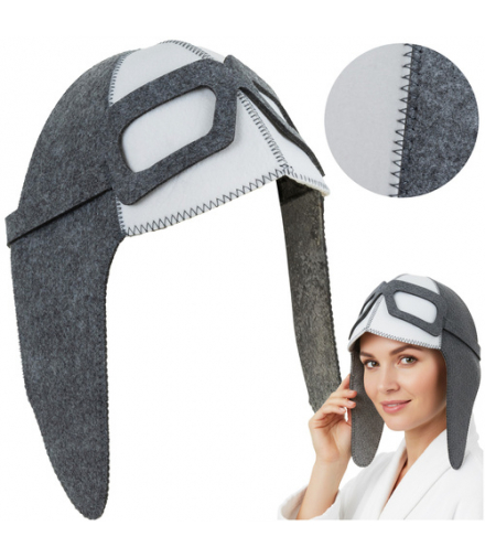 Czapka filcowa do sauny - pilotka Isomedix 26456 18569