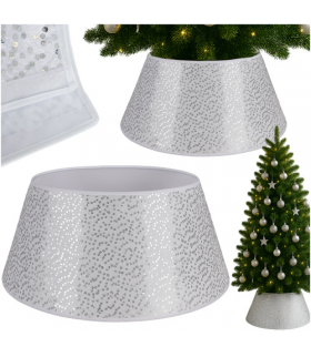 Osłonka na choinkę 60x22cm srebrna Ruhhy 25361 18572
