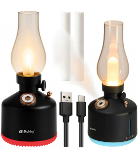 Nawilżacz Powietrza, Lampka Nocna, Dyfuzor Aive USB + 14 RGB LED Retro Ruhhy 26454 18573