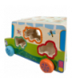Sorter autko drewniany, edukacyjny, złap robaczka, marchewki, układanka Montessori Kruzzel 26250 18470