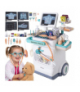 Stacja medyczna dla dzieci, zestaw lekarski XXL na wózku z EKG i RTG, 26 elementów, akcesoria lekarza, zabawa w doktora z efektami świetlno-dźwiękowymi Iso Trade 18617