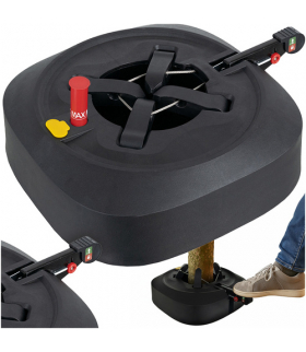 Stojak pod choinkę samozaciskowy, stabilna podstawka choinkowa do żywej choinki, szybki montaż, Ruhhy 24304 18613