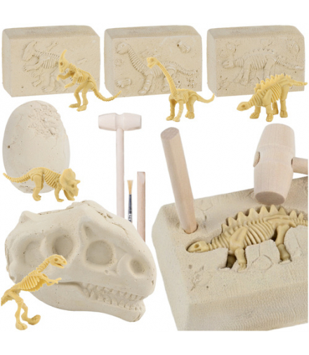 Wykopaliska dinozaurów 5w1, kopalnia skamielin dla dzieci, edukacyjny zestaw Paleontolog, Archeolog, Kruzzel 26771 18661