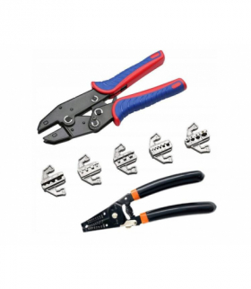 Zestaw zaciskarka z wymiennymi szczękami + cęgi E6287 LXE6287