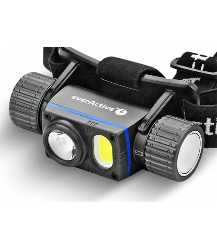 Latarka czołowa, aluminiowa, LED P9 10W + COB biało-czerwona, 2000lm, IPX8, akumulator 21700 4000mAh LXHL2000R