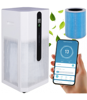 Oczyszczacz powietrza Ioniqs, dla alergików i rodzin z dziećmi, HEPA H12 zatrzymuje do 99.5 proc alergenów, węgiel aktywny redukuje zapachy i VOC, Ruhhy 26816 18691