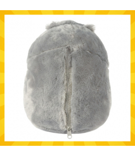 Koc chomik 3w1, kocyk, 105x200cm + poduszka i przytulanka pluszowa, miękki plusz dla dzieci, do domu i podróży, poduszka z kocem, 2w1, Kruzzel 25638 18678