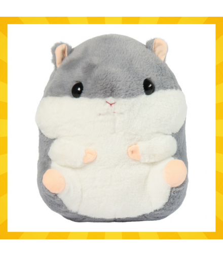 Koc chomik 3w1, kocyk, 105x200cm + poduszka i przytulanka pluszowa, miękki plusz dla dzieci, do domu i podróży, poduszka z kocem, 2w1, Kruzzel 25638 18678