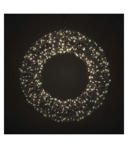 Dekoracje - wieniec, 480 diod LED, ciepła biel, IP44 EMOS DCTW34