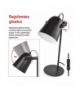 Lampa biurkowa NINA na żarówkę E27, czarna EMOS Z7642B