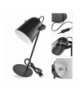 Lampa biurkowa NINA na żarówkę E27, czarna EMOS Z7642B
