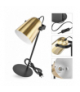 Lampa biurkowa NINA na żarówkę E27, złota EMOS Z7642GL