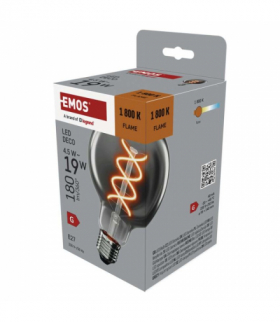 Żarówka LED DECO SMOKED G95 E27 4,5 W (19 W) 180 lm flame EMOS Z52311