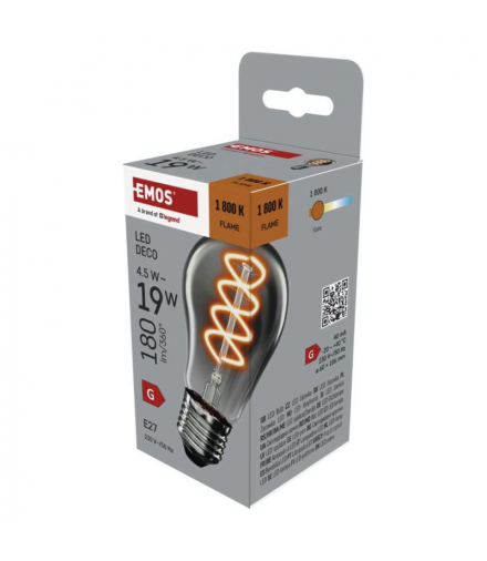 Żarówka LED DECO SMOKED A60 E27 4,5 W (19 W) 180 lm flame EMOS Z55311