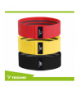 Gumy oporowe do ćwiczeń, 3szt. materiałowe, 8–31kg, z planem treningowym QR, Trizand 25878 18729