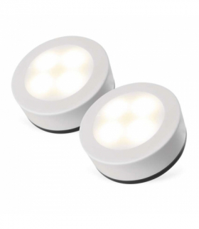 Lampka nocna 4×LED, na baterię 3×AAA, 15lm, biała, 2 sztuki EMOS P3327