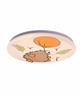 Lampa ścienna, sufitowa do pokoju dziecięcego, plafon Hedgy LED 24W 3000K, 1320lm, ciepła biel, Rabalux 71191