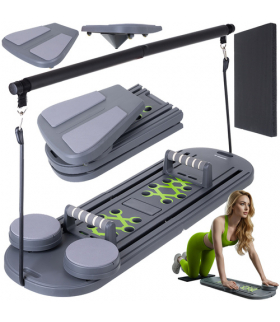 Deska wielofunkcyjna z uchwytami do pilatesu, ćwiczenia jogi, treningu domowego, 97x35cm, Trizand 27190 18744