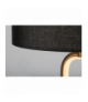 Lampa stołowa Domiro 1xLED 8W + 1xE27 3000K, czarno-złota, klosz tekstylny, czarny, Rabalux 74044