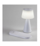 Lampa stołowa ładowalna Zavier LED 5W, z ładowarką bezprzewodową, ściemnialna, CCT, 3000, 4000, 5000K, czas pracy do 6h Rabalux 74214