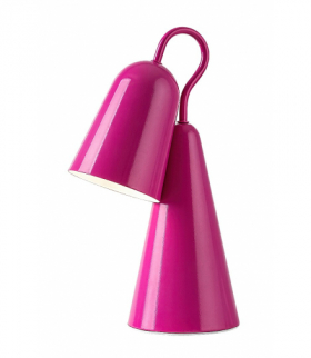 Lampa stołowa Rabal, 1xE14, magenta metal, klosz metal, magenta, z żarówką 4000K Rabalux 74224