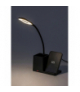 Lampa biurkowa, stołowa Cerie LED 4W z bezprzewodową ładowarką 3000, 4000, 6500K, czarna Rabalux 74232