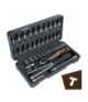 Profesjonalny zestaw narzędzi w walizce 46 elementów, kompletny zestaw do domu, warsztatu i samochodu, Bigstren 26844 18756