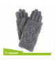 Szare rękawiczki dotykowe, ciepło, wygoda i obsługa telefonu w mroźne dni, Trizand 26073 18764