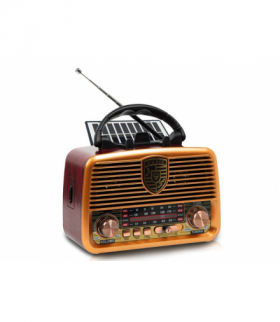 Radio przenośne RX-BT11110S z panelam solarnym, FM, Bluetooth, USB, SD akumulator 18650 LXRXBT1110SG