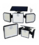 Lampa solarna LED x167, 3 tryby świecenia, z czujnikiem ruchu i zmierzchu do ogrodu, na podjazd i na elewację, Izoxis 24633 18767