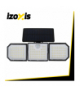 Lampa solarna LED x167, 3 tryby świecenia, z czujnikiem ruchu i zmierzchu do ogrodu, na podjazd i na elewację, Izoxis 24633 18767