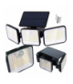 Lampa solarna LED x180, 3 tryby świecenia, z czujnikiem ruchu i zmierzchu do ogrodu, na podjazd i na elewację Izoxis 26875 18768