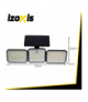 Lampa solarna LED x180, 3 tryby świecenia, z czujnikiem ruchu i zmierzchu do ogrodu, na podjazd i na elewację Izoxis 26875 18768