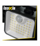 Lampa solarna LED x180, 3 tryby świecenia, z czujnikiem ruchu i zmierzchu do ogrodu, na podjazd i na elewację Izoxis 26875 18768