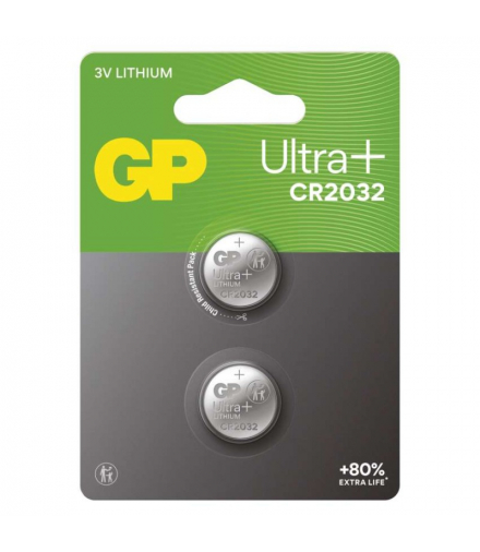 Bateria litowa guzikowa CR2032 2szt. GP Ultra plus, GP B15323UP