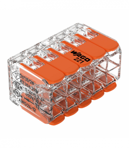 Złączka Wago 10-torowa, zestaw 4szt., 221-420, od 0.20-4mm², Orno 221-420/4