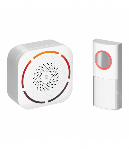 TULO AC, dzwonek bezprzewodowy sieciowy, learning system, 36 dźwięków, 150m, biały Orno OR-DB-KD-178/W