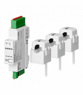 3-fazowy monitor energii z przekładnikami 120A, 230/400V, TUYA SMART Wi-Fi Orno OR-WE-535