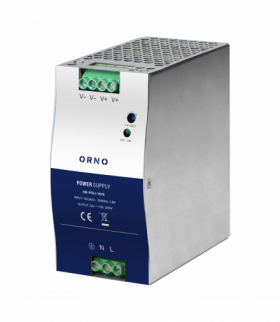 Zasilacz przemysłowy, na szynę DIN, 24VDC, 10A, 240W, w metalowej obudowie Orno OR-PSU-1676