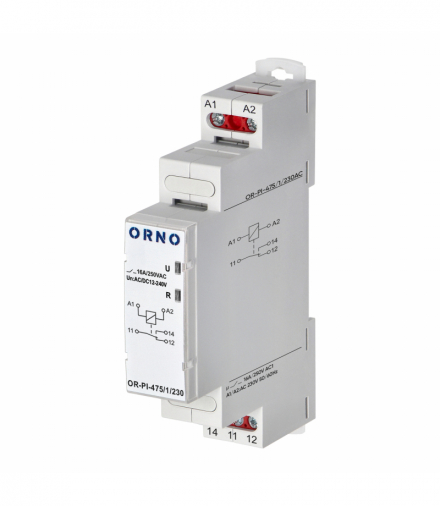 Przekaźnik instalacyjny Economic, 1P, 16A, 230 VAC Orno OR-PI-475/1/230AC